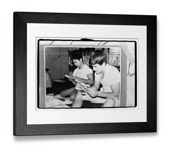 Framed Print : American Hostages Reading Christmas Cards Framed Print : American Hostages Reading Christmas Cards