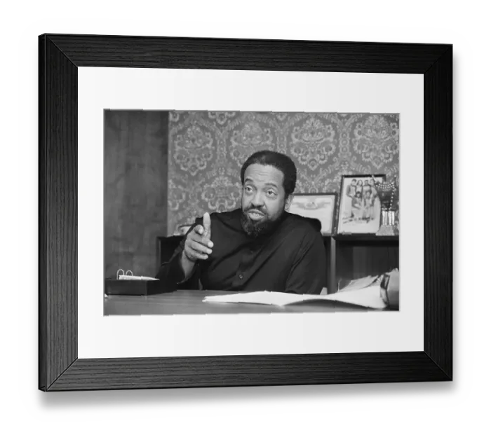 Framed Print : Wallace Muhammad Seated Framed Print : Wallace Muhammad Seated