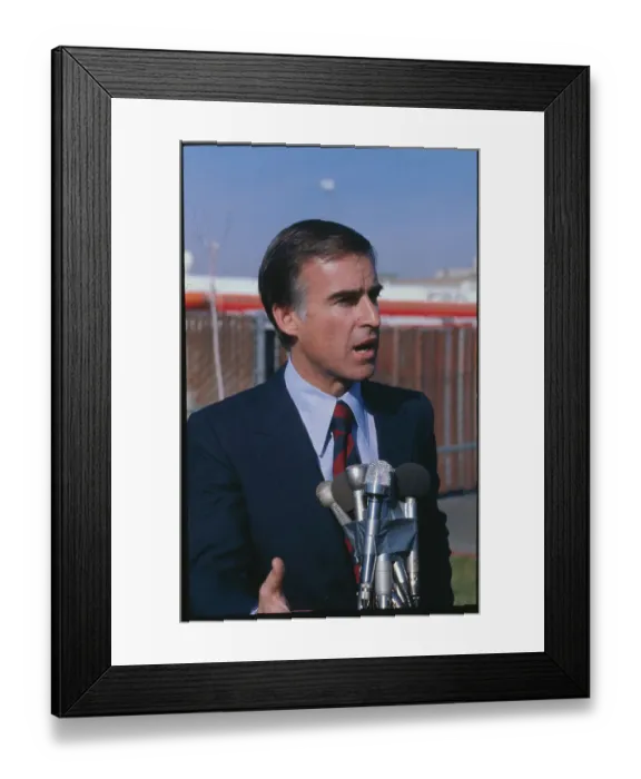 Framed Print : Edmund G. Brown Speaking Framed Print : Edmund G. Brown Speaking