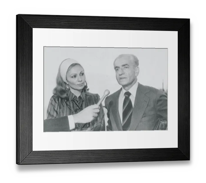 Framed Print : Portrait of Mohammed Reza Pahlevi and His Wife Framed Print : Portrait of Mohammed Reza Pahlevi and His Wife