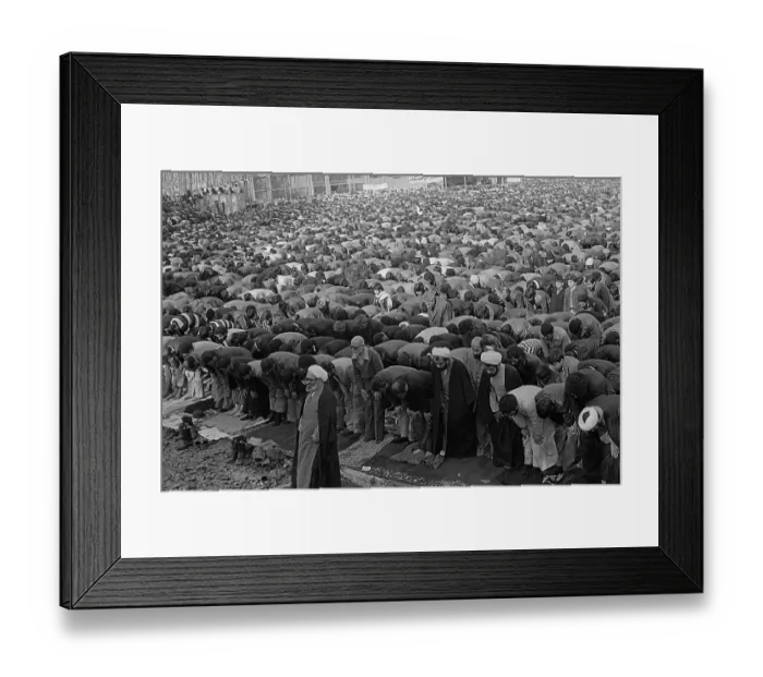 Framed Print : Friday Prayer Meeting