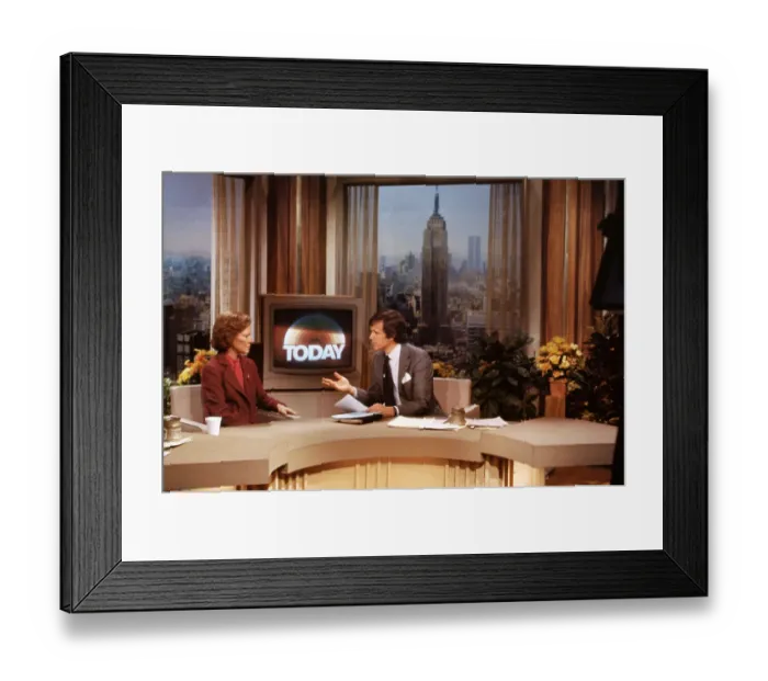 Framed Print : Rosalynn Carter and Tom Brokaw on Today Show Framed Print : Rosalynn Carter and Tom Brokaw on Today Show