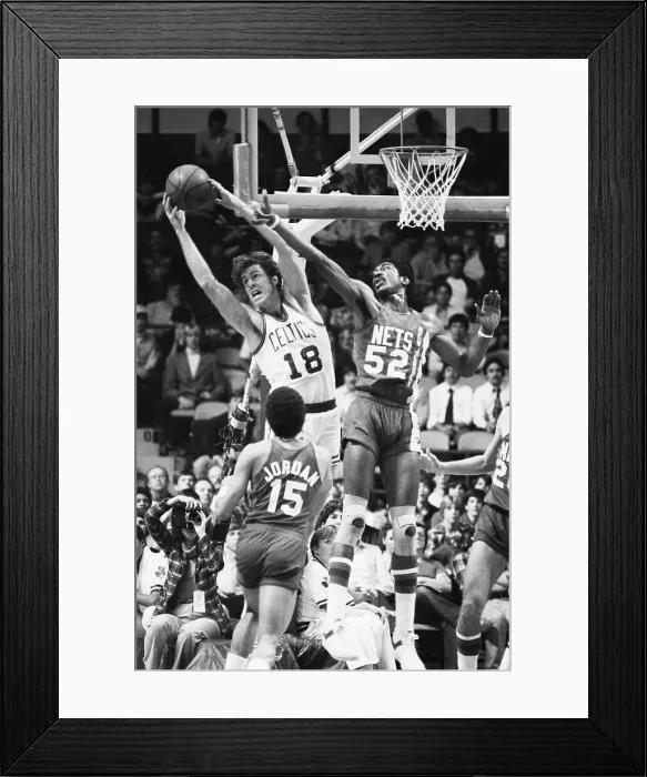 Framed Print : Dave Cowens Reaching For Rebound Framed Print : Dave Cowens Reaching For Rebound