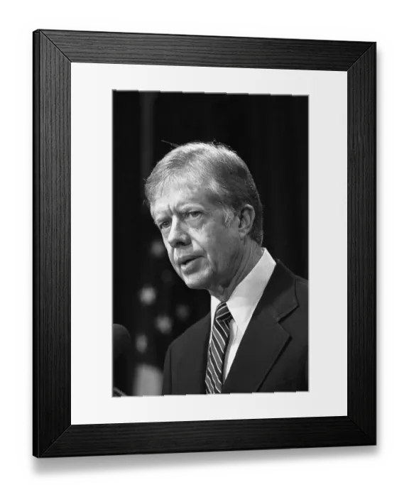Framed Print : President Carter Making Announcement Framed Print : President Carter Making Announcement