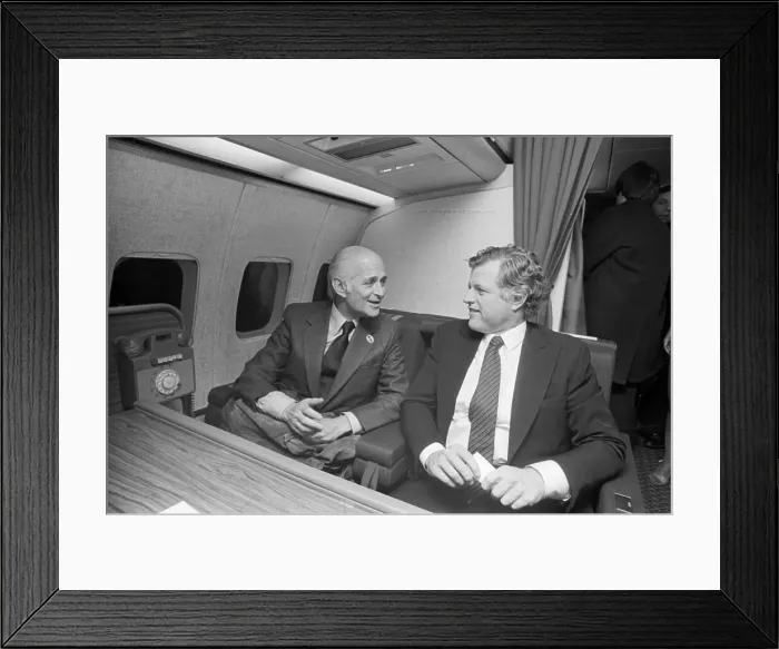 Framed Print : Norman Lear with Senator Edward Kennedy Framed Print : Norman Lear with Senator Edward Kennedy