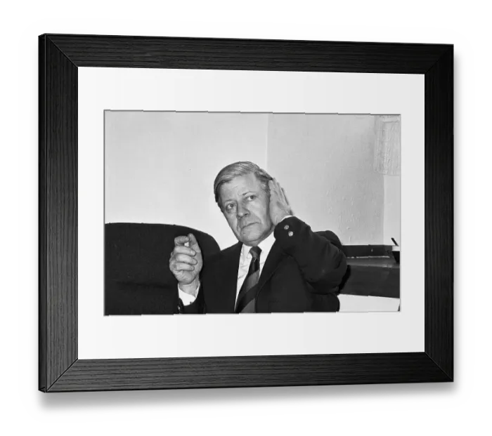 Framed Print : Helmut Schmidt at the EEC Conference Framed Print : Helmut Schmidt at the EEC Conference