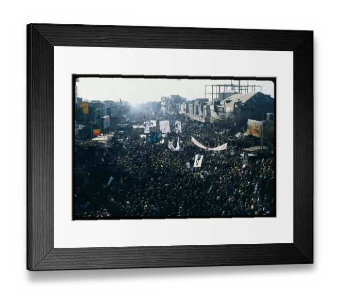 Framed Print : Aerial View of Protest in Tehran Framed Print : Aerial View of Protest in Tehran