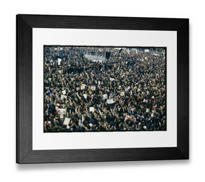Framed Print : Large Protest in Tehran Framed Print : Large Protest in Tehran