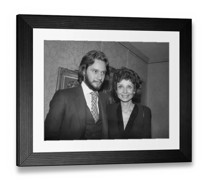 Framed Print : Audrey Hepburn with Son Sean Ferrer Framed Print : Audrey Hepburn with Son Sean Ferrer