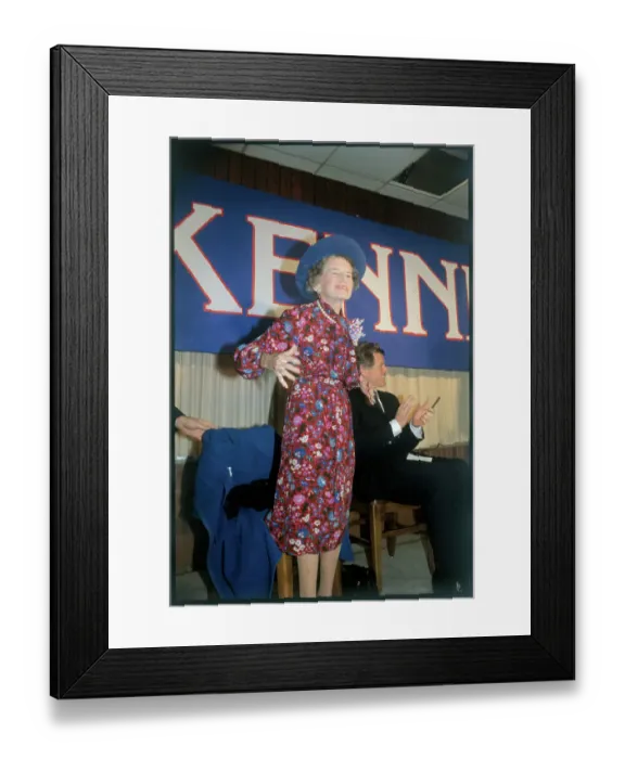 Framed Print : Rose Kennedy Supporting Her Son Edward Framed Print : Rose Kennedy Supporting Her Son Edward