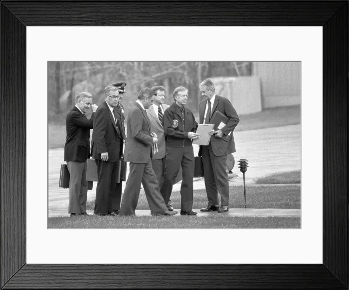 Framed Print : President Carter with Top Advisors Framed Print : President Carter with Top Advisors