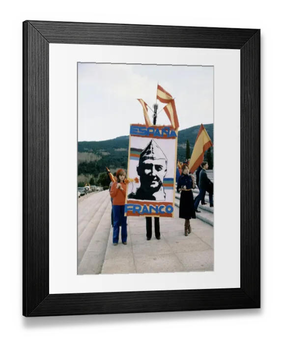 Framed Print : Falangists With Franco Poster