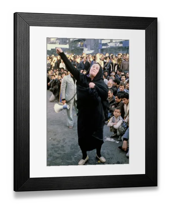 Framed Print : Protest Outside US Embassy In Iran