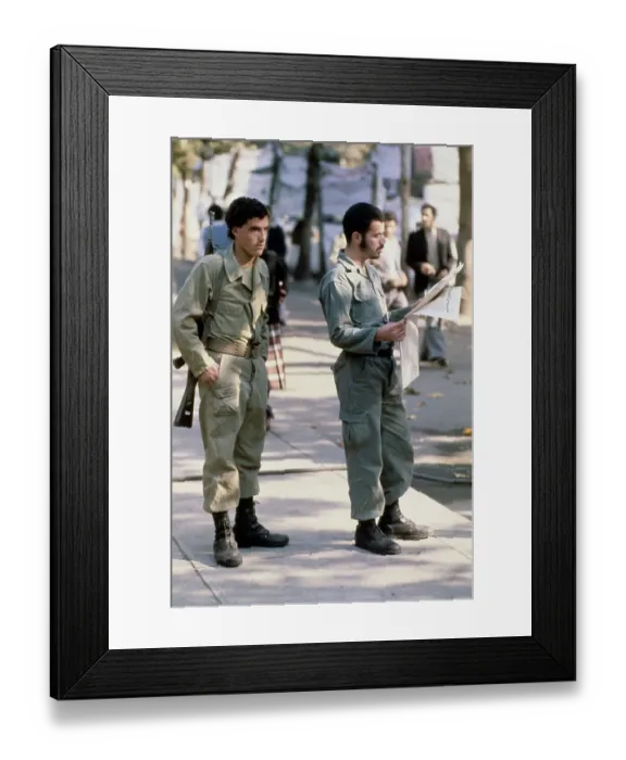 Framed Print : Soldiers Outside US Embassy In Iran Framed Print : Soldiers Outside US Embassy In Iran