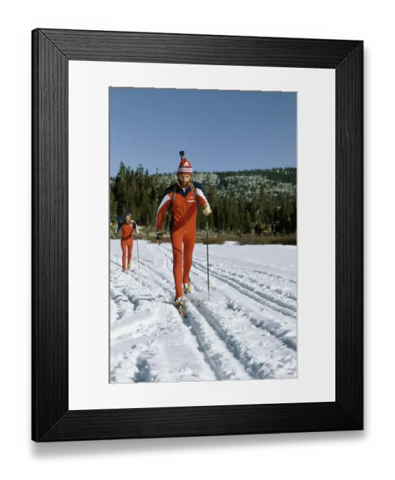 Framed Print : Biathlete Glenn Jobe Framed Print : Biathlete Glenn Jobe