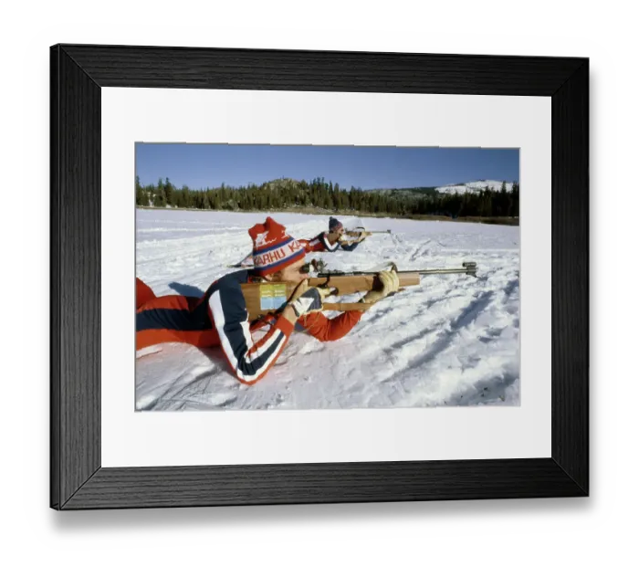 Framed Print : Biathlete Glenn Jobe Framed Print : Biathlete Glenn Jobe
