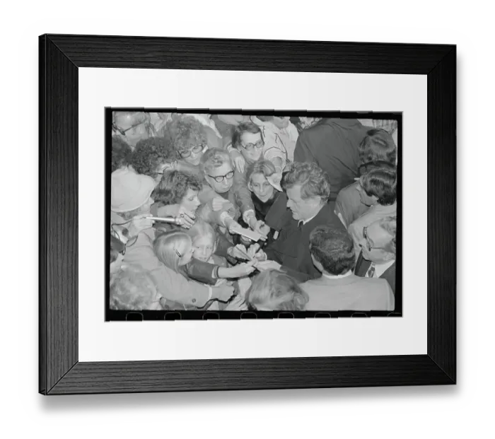 Framed Print : Edward M. Kennedy Signing Photography Framed Print : Edward M. Kennedy Signing Photography