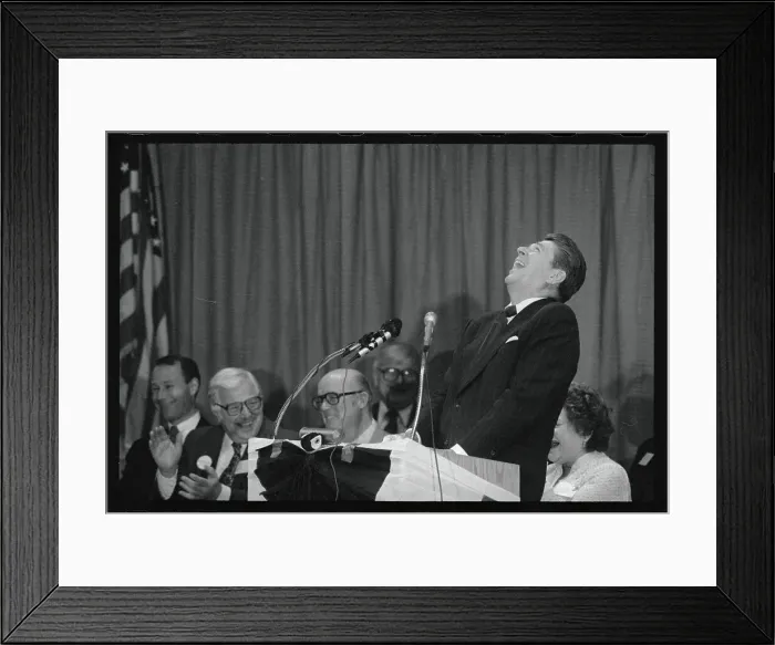 Framed Print : Ronald Reagan Laughing Framed Print : Ronald Reagan Laughing