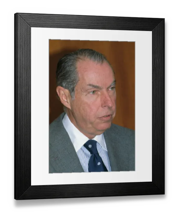 Framed Print : Portrait of Walter Wriston Framed Print : Portrait of Walter Wriston