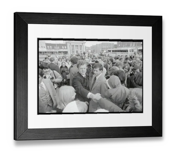 Framed Print : Ted Kennedy Campaigning with Family Members Framed Print : Ted Kennedy Campaigning with Family Members