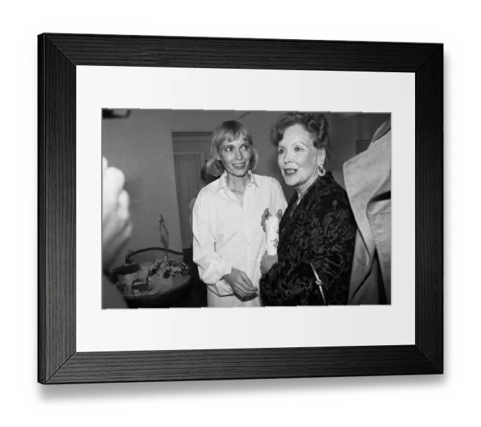 Framed Print : Mia Farrow with Her Mother Maureen O'Sullivan Inside Theater Framed Print : Mia Farrow with Her Mother Maureen O'Sullivan Inside Theater