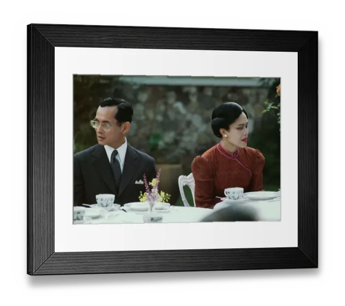 Framed Print : King Bhumibol And Queen Sirikit Of Thailand Framed Print : King Bhumibol And Queen Sirikit Of Thailand