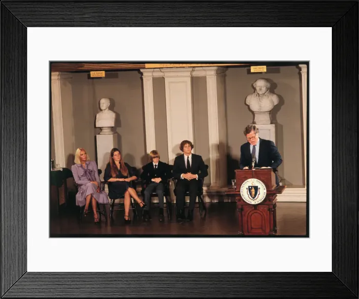 Framed Print : Edward M. Kennedy Announcing His Run For Presidency Framed Print : Edward M. Kennedy Announcing His Run For Presidency