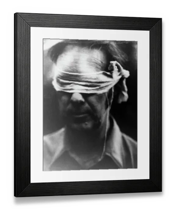 Framed Print : Blindfolded American Hostage in Iran Framed Print : Blindfolded American Hostage in Iran