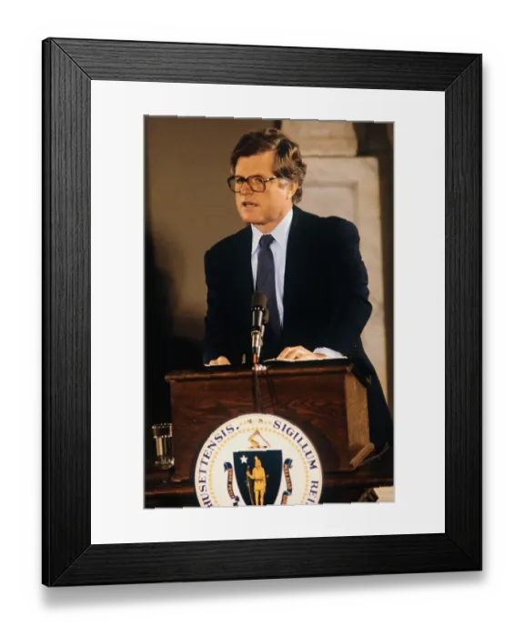 Framed Print : Edward Kennedy Announcing His Run For Presidency Framed Print : Edward Kennedy Announcing His Run For Presidency