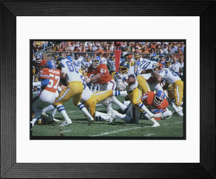 Framed Print : Clarence Williams Running with Ball