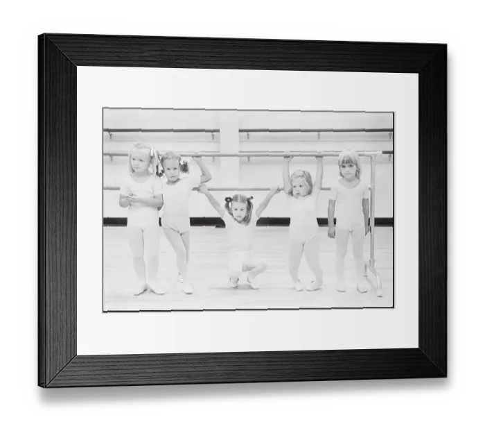 Framed Print : Girls at the Bar for Ballet Class Framed Print : Girls at the Bar for Ballet Class