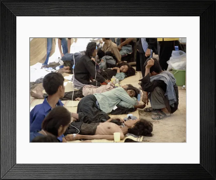 Framed Print : Cambodian Refugees Framed Print : Cambodian Refugees