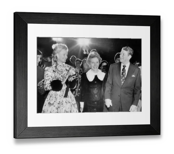 Framed Print : Ronald Reagan and Wife Leaving Benefit Concert Framed Print : Ronald Reagan and Wife Leaving Benefit Concert
