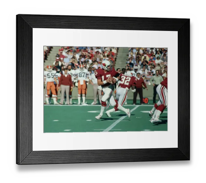 Framed Print : Jim Hart with Possession of Football Framed Print : Jim Hart with Possession of Football