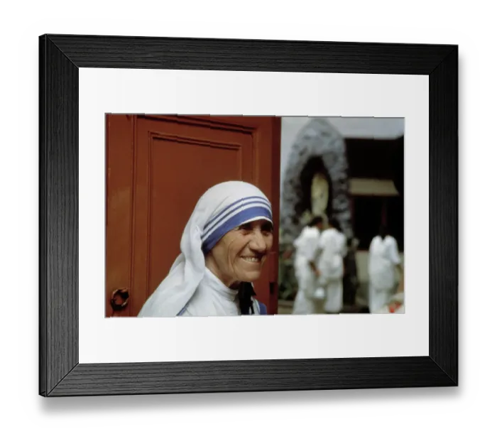 Framed Print : Mother Teresa Smiling Framed Print : Mother Teresa Smiling