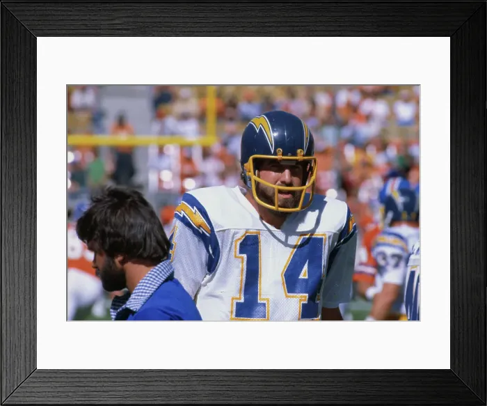 Framed Print : Portrait of Dan Fouts Framed Print : Portrait of Dan Fouts