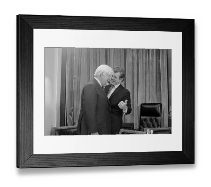 Framed Print : Tip O'Neill Laughing with Ted Kennedy Framed Print : Tip O'Neill Laughing with Ted Kennedy