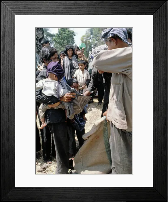 Framed Print : Refugees At Thai Camp Framed Print : Refugees At Thai Camp