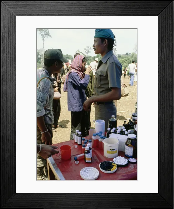 Framed Print : Cambodian Refugee Camp Framed Print : Cambodian Refugee Camp