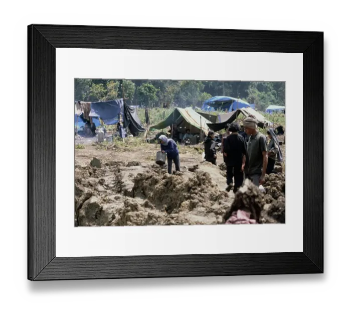 Framed Print : Cambodian Refugee Camp Framed Print : Cambodian Refugee Camp