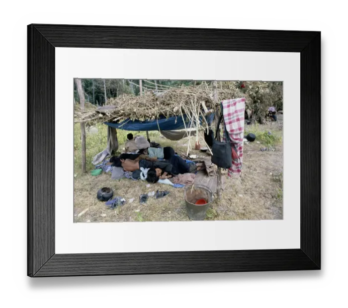 Framed Print : Cambodian Refugee Camp Framed Print : Cambodian Refugee Camp