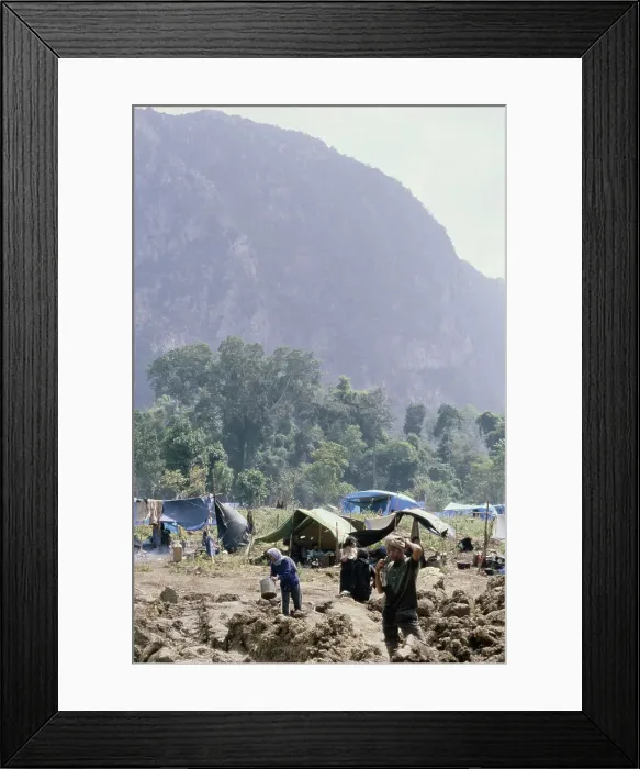 Framed Print : Cambodian Refugee Camp Framed Print : Cambodian Refugee Camp