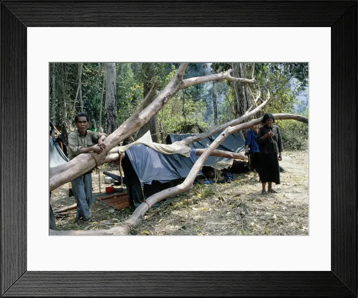 Framed Print : Cambodian Refugee Camp Framed Print : Cambodian Refugee Camp