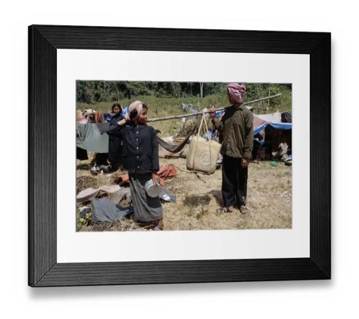 Framed Print : Cambodian Refugee Camp Framed Print : Cambodian Refugee Camp