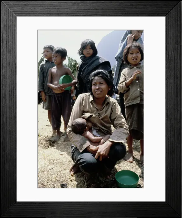 Framed Print : Cambodian Refugee Camp Framed Print : Cambodian Refugee Camp