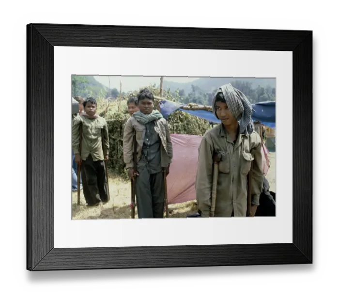 Framed Print : Cambodian Refugee Camp Framed Print : Cambodian Refugee Camp