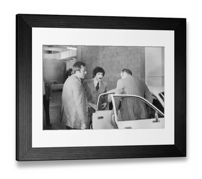 Framed Print : Accused Murderer Kenneth Bianchi Arriving at Court Framed Print : Accused Murderer Kenneth Bianchi Arriving at Court