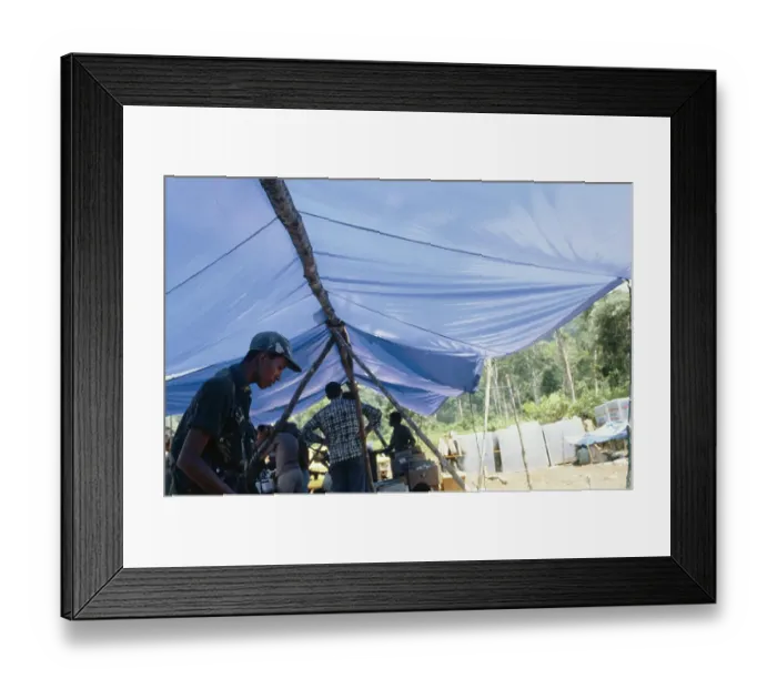Framed Print : Cambodian Refugee Camp Framed Print : Cambodian Refugee Camp