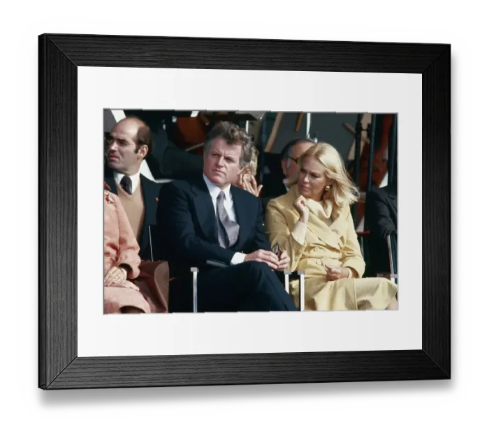 Framed Print : Edward Kennedy with Wife Joan Framed Print : Edward Kennedy with Wife Joan