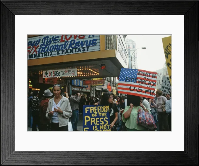 Framed Print : Anti-Porn Rally Framed Print : Anti-Porn Rally